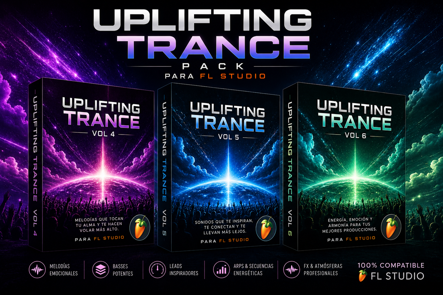 FL STUDIO UPLIFTING MELODIC TRANCE BUNDLE V4-5-6